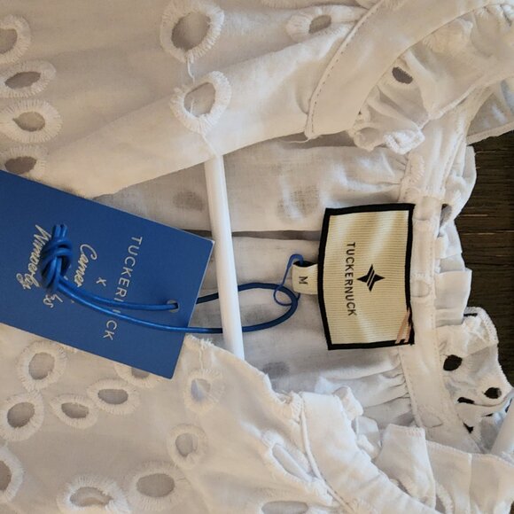 Tuckernuck X Cameran Eubanks Wimberly White Eyelet Palmer Dress NWT Med - Picture 2 of 11